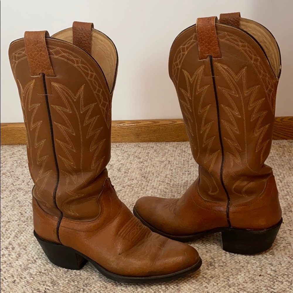 Vintage Hyer Cowboy Western Boots 8D M / 9-10 W